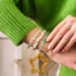 Unicorn Green | Silver | Mermaid Glass Bead Bracelet